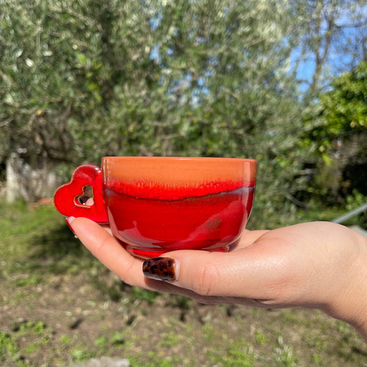 Tasses coeur - Les Poteries de Sylvie