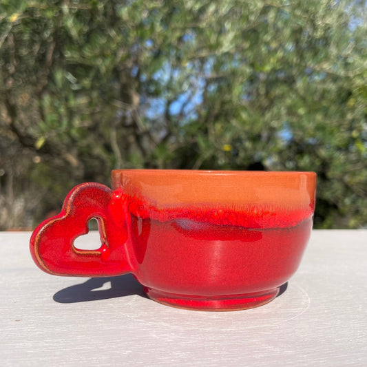 Tasses coeur - Les Poteries de Sylvie
