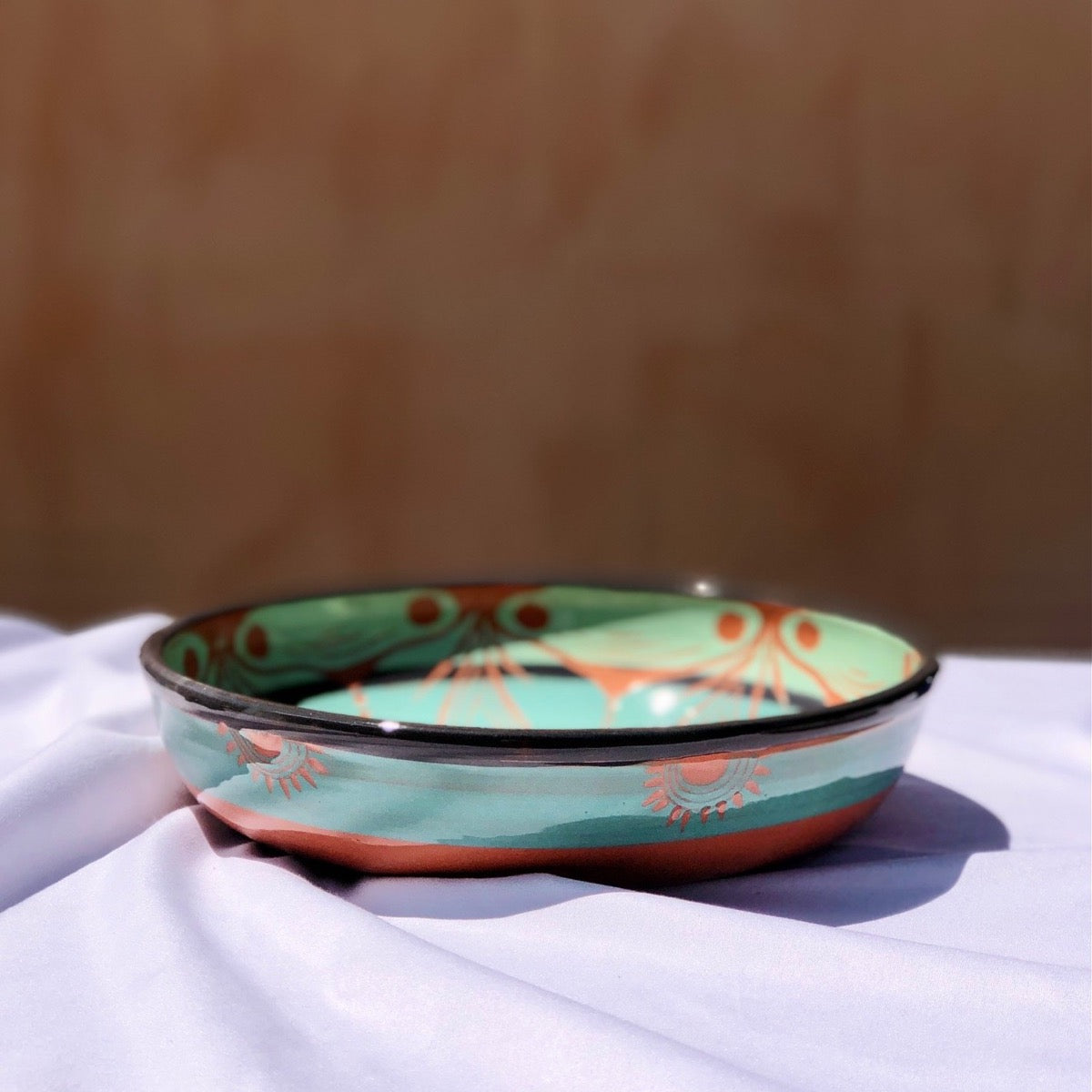 plat en poterie - pièce unique Les Poteries de Sylvie céramique artisanale